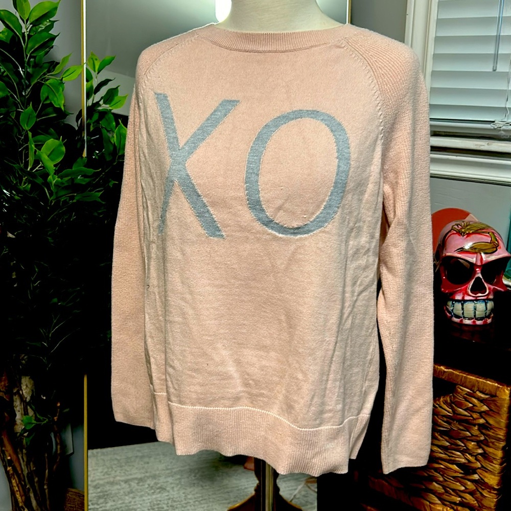 Banana Republic Sunday Sunday pink xo sweater